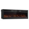 72 inch Electric Fireplace Wall Mounted Recessed with Remote Control 1500W