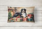 Cozy Christmas Throw Pillow Throw Pillow for Indoor Couch Bed Outdoor Patio Washable, Bernese Mountain Dog 2610,12Hx16W