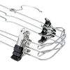(3 pack) 6-Tier Pant & Skirt Hanger, Heavy Duty Chrome Metal, Space Saving, 1 Count