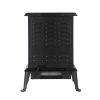 1500W Freestanding Three-door Glass 3D Flame Fireplace with Remote Control/Quartz tube heating/Fake Firewood/7 Color/4 levels of brightness